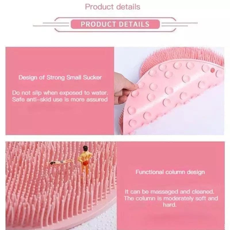 Silicone Bath Mat, Shower Cushion Brush Foot Massage Mat Scrub Back Bath Brush, Anti-Slip Scrub Pad, Anti-slip Mat Scrubber, Rubbing Back Artifact Massage Bathtub Sucker Silicone Bath Mat, Shower Cushion Brush Foot Massage Mat Scrub Back Bath Brush, Anti-Slip Scrub Pad, Anti-slip Mat Scrubber, Rubbing Back Artifact Massage Bathtub Sucker